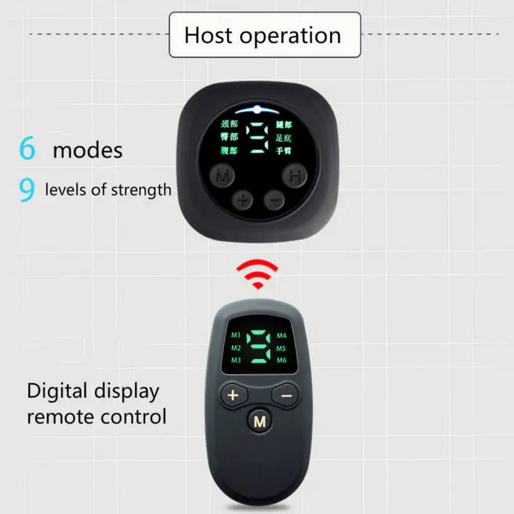 Massageador para pés EMS