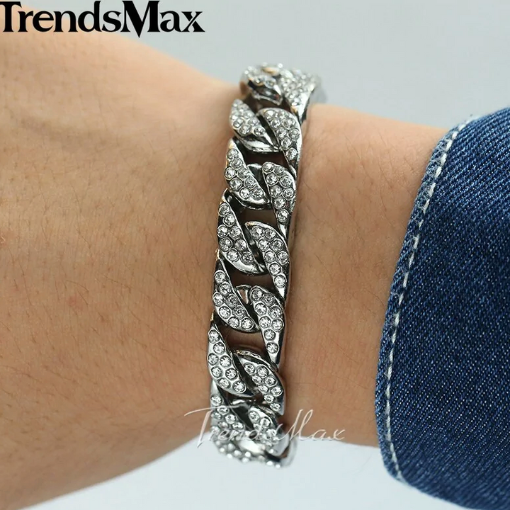 Pulseira cubana Miami Gold