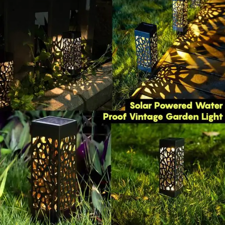 Luz para jardim vintage à prova d'água - Energia Solar
