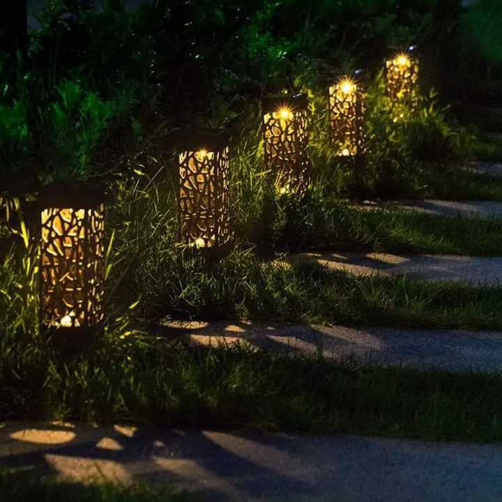Luz para jardim vintage à prova d'água - Energia Solar